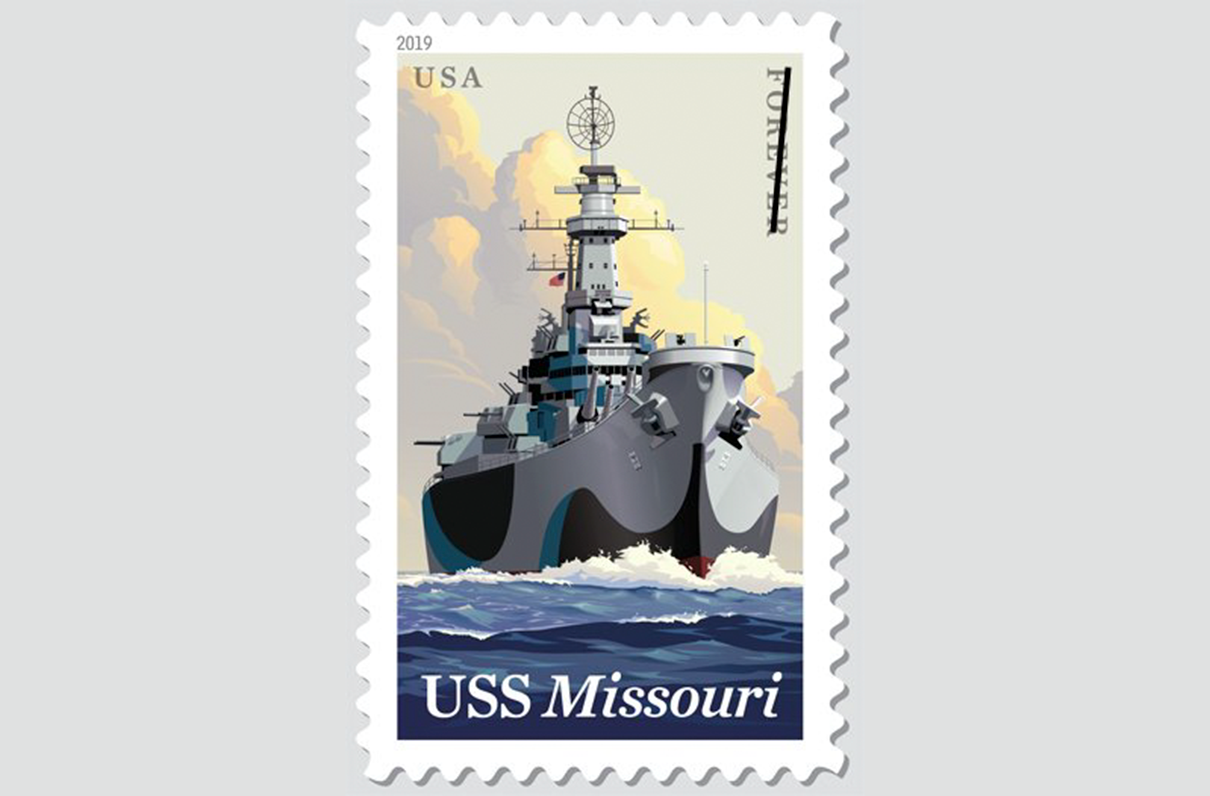 Postal Service Honors WWII Battleship with New Forever Stamp